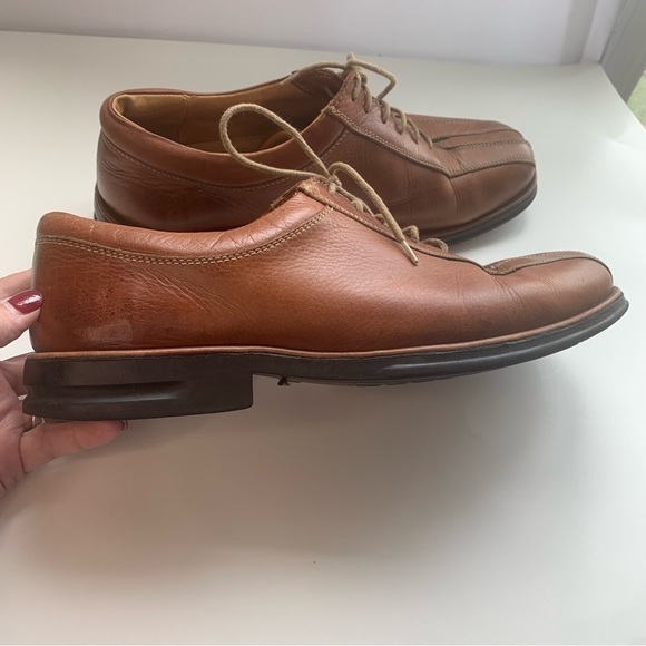 Sandro Moscoloni Men’s Light Brown Comfort Walk Leather Oxford Made In Brazil - Picture 8 of 11